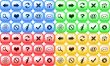Set of color buttons for internet browser
