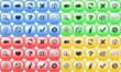 Set of color buttons for internet browser
