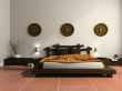 Modern bedroom in  ethnic style