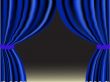 Blue curtain