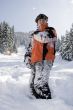 A  lifestyle image of snowboarder after incide