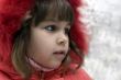 Beautiful girl Victoria  outdoors in winter