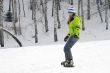 health lifestyle image of young snowboarder girl