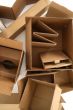 Cardboard boxes, from above