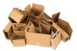 Pile of open cardboard boxes
