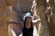 Paleontologist in underground cave