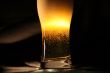 Beer on dark