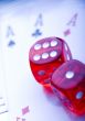 Dice on cards