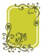 green floral background