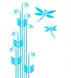 grass and dragonflies