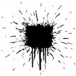 Ink splatter explosion design element