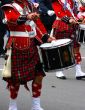 Kilted drummer in marching band