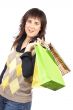 Woman holding shopping bags