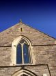 Church buillding against blue sky