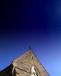 Church buillding against blue sky