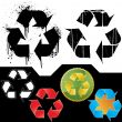 Set of ecology recycling symbols