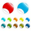 Glossy retail sticker set: sell and discount