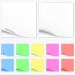 Blank paper pads in different colors