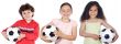 children with soccer ball