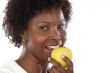 Girl whit an apple