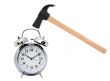Clock and hammer