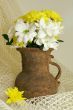 bouquet of chrysanthemum in old vase