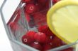 Red cranberry in glass