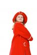 The little girl in a red coat