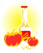 Ketchup and tomatoes