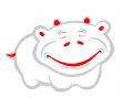 Smiling hippopotamus