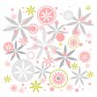 Pastel flowers background