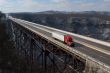 Trucker on New River Gorge Bridge