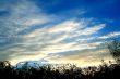 Clouds above city