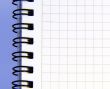 Blank notebook sheet