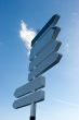 Blank signpost