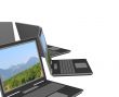 Four 3d laptop, located by a semicircle