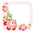 pink floral frame