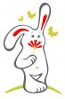 bunny and flower
