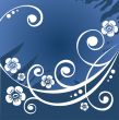 dark blue flower background