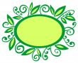 green vegetative frame