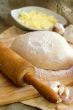 pizza dough and cheese