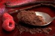 raspberry and cocoa powder