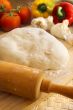 pizza dough and ingredients