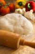 pizza dough and ingredients