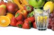 fruit and glass of water