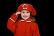 The child in a red coat