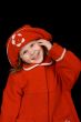 The child in a red coat