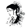 hand drawn woman