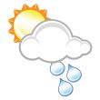raincloud and sunshine
