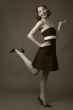 Happy woman in fashion